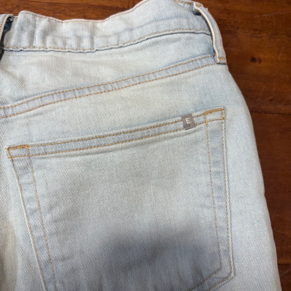 Everlane 90s Cheeky Jeans|Light Blue High Rise Rigid Denim Retro|‎ Sz 27R - Picture 7 of 7